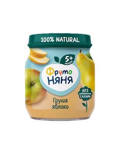 Пюре ФрутоНяня с яблоком и грушей с 5 месяцев