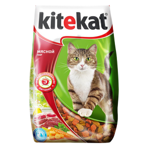 Корм сухой Kitekat для кошек Мясной пир