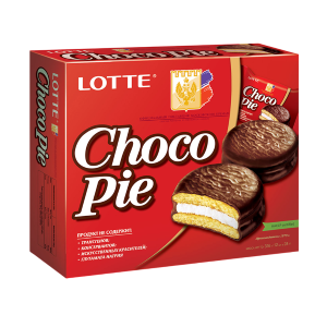 Печенье Lotte Choco Pie прослоенное глазированное