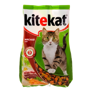 Корм сухой Kitekat для кошек Мясной пир