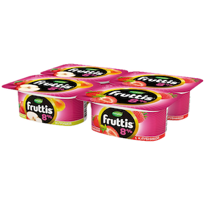 Йогурт Fruttis Суперэкстра Клубника и Яблоко-груша 8%