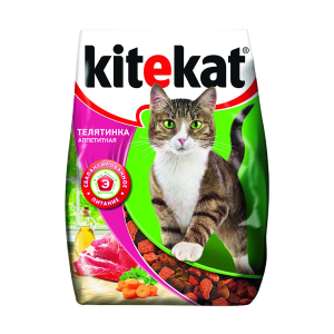 Корм сухой Kitekat для кошек Телятинка аппетитная