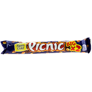 Шоколадный батончик Picnic Big с арахисом и изюмом