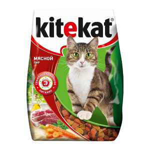 Корм сухой Kitekat для кошек Мясной пир
